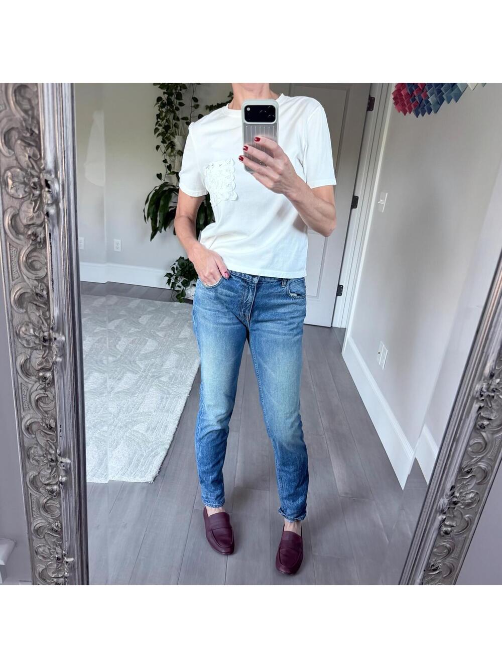Denim x Alexander Wang Slim Straight Jeans Medium Wash Size 27
